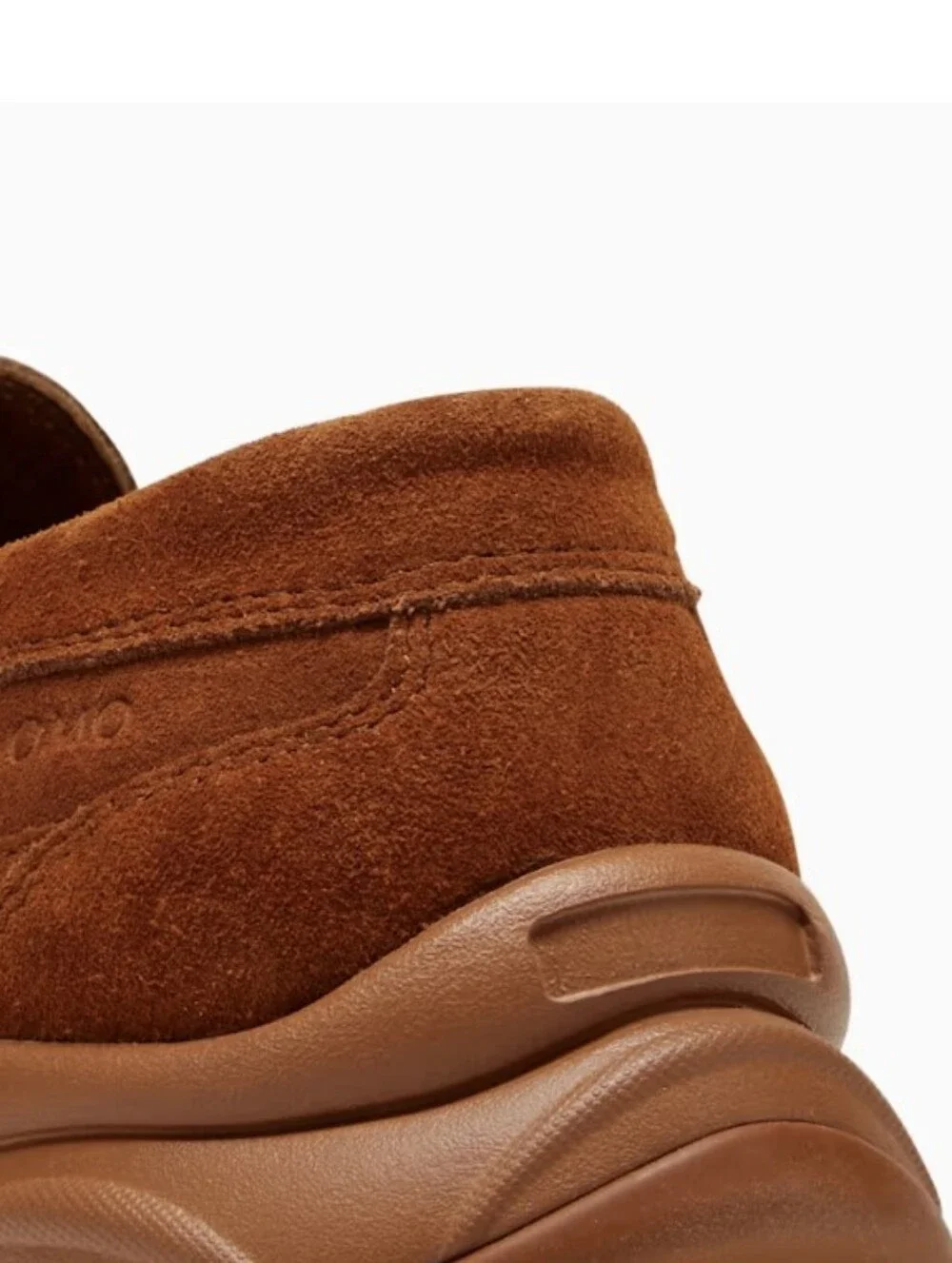 Men/unisex PUMA Nitefox Suede Loafers in Rust Brown
